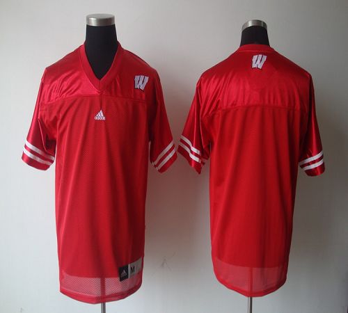 Badgers Blank Red Stitched NCAA Jersey