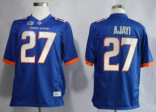 Broncos #27 Jay Ajayi Blue Stitched NCAA Jersey