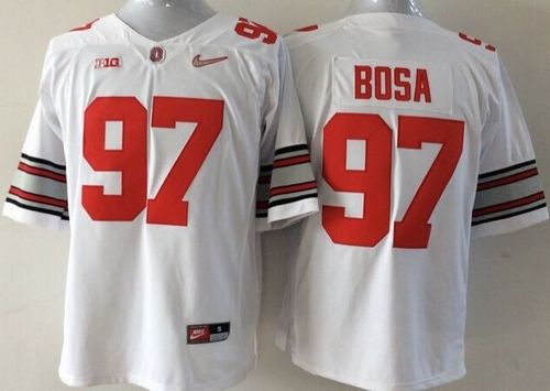 Buckeyes #97 Joey Bosa White Diamond Quest Stitched NCAA Jersey