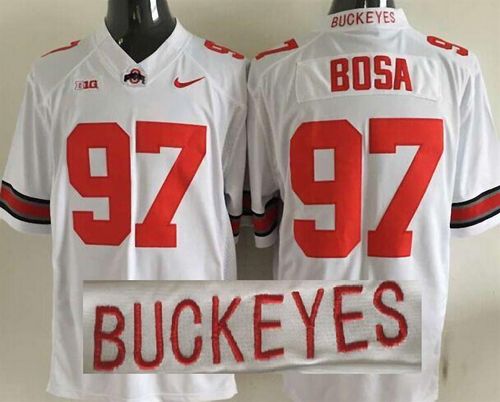 Buckeyes #97 Joey Bosa White Limited Stitched NCAA Jersey