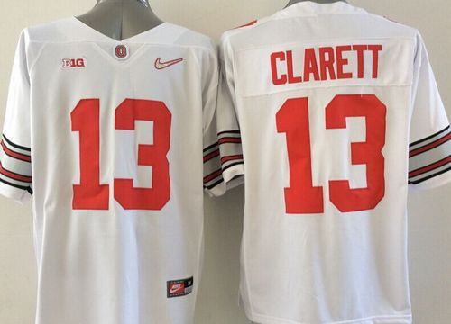 Buckeyes #13 Maurice Clarett White Stitched NCAA Jersey