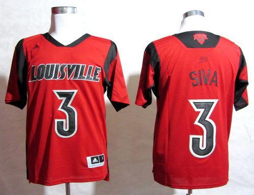 Cardinals #3 Peyton Siva Red Basketball Stitched NCAA Jersey