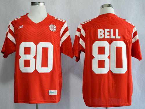 Cornhuskers #80 Kenny Bell Red New Big 10 Stitched NCAA Jersey
