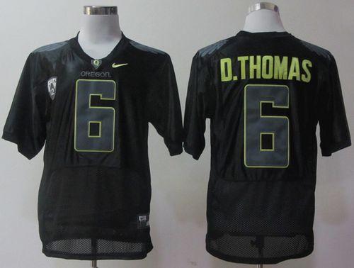 Ducks #6 De'Anthony Thomas Black Pro Combat Pac 12 Stitched NCAA Jersey