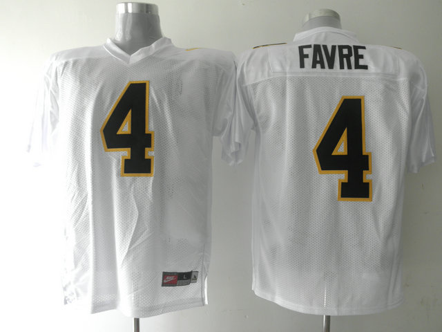Golden Eagles #4 Brett Favre White Stitched NCAA Jersey