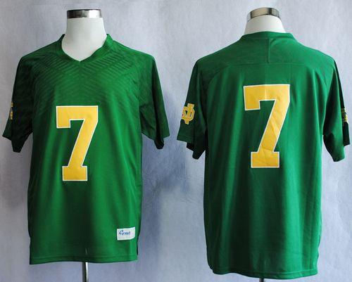 Fighting Irish #7 Stephon Tuitt Green Stitched NCAA Jersey