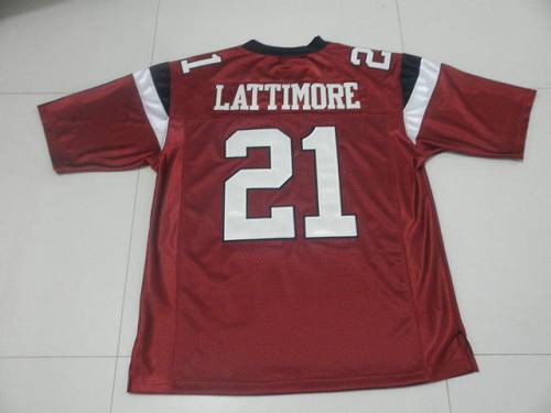 Fighting Gamecocks #21 Marcus Lattimore Red Stitched NCAA Jersey