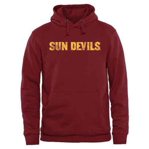 Arizona State Sun Devils Classic Wordmark Pullover Hoodie Maroon