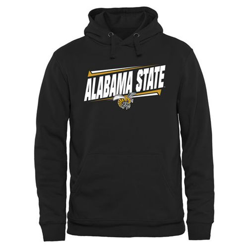 Alabama State Hornets Double Bar Pullover Hoodie Black
