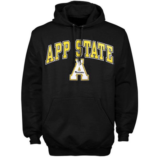 Appalachian State Mountaineers Arch Over Logo Hoodie Black
