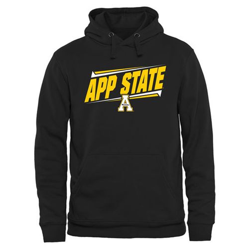 Appalachian State Mountaineers Double Bar Pullover Hoodie Black
