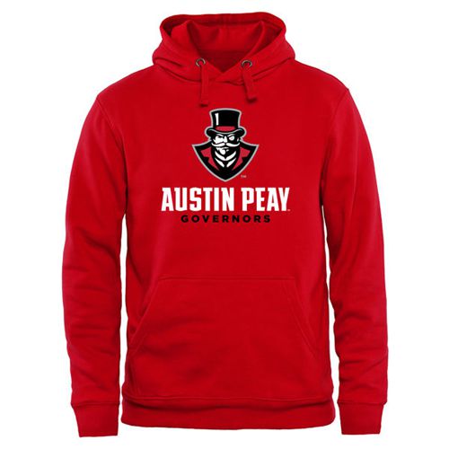 Austin Peay State Governors Team Strong Pullover Hoodie Red