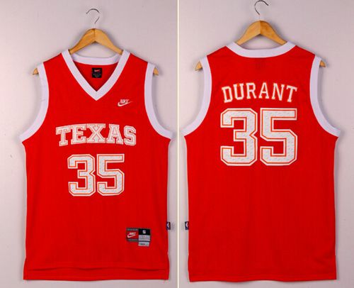 Longhorns #35 Kevin Durant Orange New Stitched NCAA Jersey