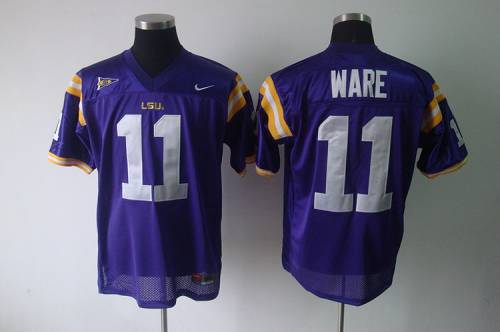 LSU Tigers #11 Spencer Ware Purple Stitched NCAA Jersey