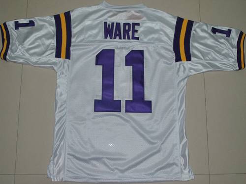 LSU Tigers #11 Spencer Ware White Stitched NCAA Jersey