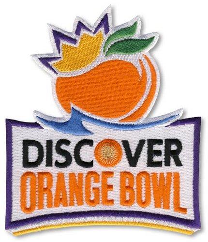 Stitched 2014 Discover Orange Bowl Game Jersey Patch (Clemson vs. Ohio State)