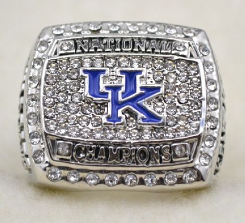 NCAA Kentucky Wildcats World Champions Silver Ring