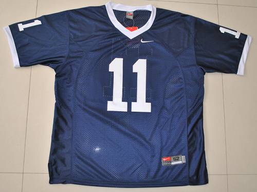 Nittany Lions #11 Navy Blue Stitched NCAA Jersey