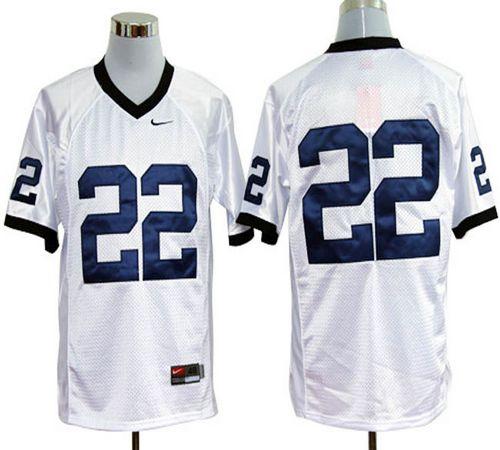 Nittany Lions #22 White Stitched NCAA Jersey