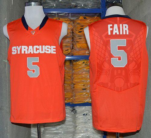 Orange #5 C.J. Fair Orange Basketball Stitched NCAA Jersey