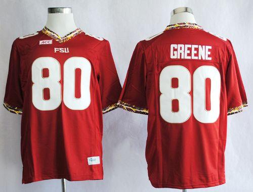 Seminoles #80 Rashad Greene Red Stitched NCAA Jersey