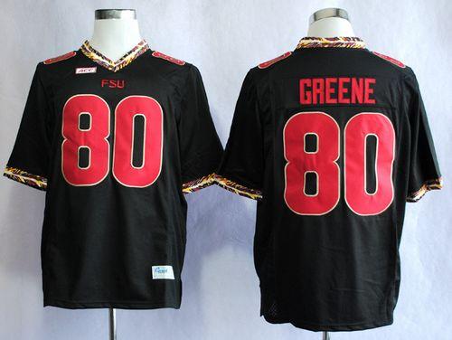 Seminoles #80 Rashad Greene Black Stitched NCAA Jersey
