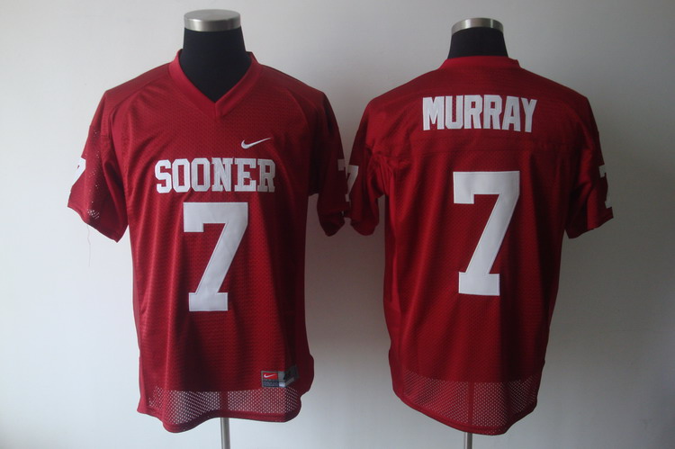 Sooners #7 DeMarco Murray Red Stitched NCAA Jersey