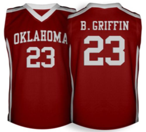 Sooners #23 Blake Griffin Red Basketball Stitched NCAA Jersey