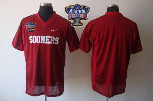 Sooners Blank Red 2014 Sugar Bowl Patch Stitched NCAA Jersey