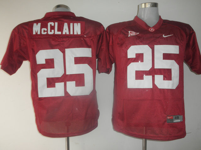 Crimson Tide #25 Rolando McClain Red Stitched NCAA Jersey