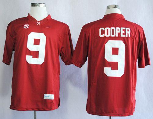 Crimson Tide #9 Amari Cooper Red Limited Stitched NCAA Jersey