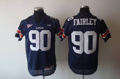 Tigers #90 Fairley Blue Stitched NCAA Jersey