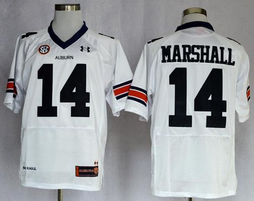 Tigers #14 Nick Marshall White Stitched NCAA Jersey