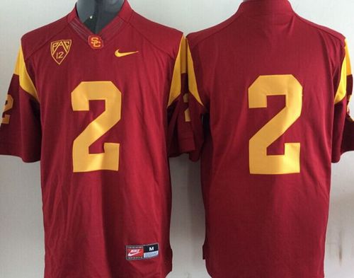 Trojans #2 Robert Woods Red Stitched NCAA Jersey