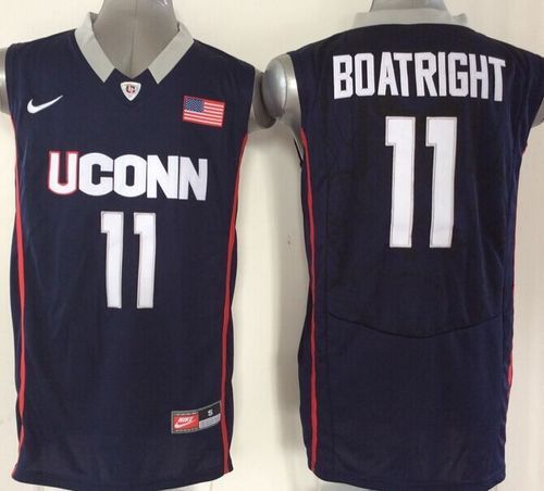 Huskies #11 Ryan Boatright Navy Blue Basketball Stitched NCAA Jersey