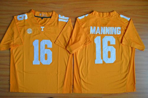 Vols #16 Peyton Manning Orange Stitched NCAA Jersey