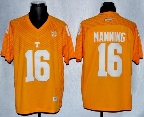Vols #16 Peyton Manning Orange New Stitched NCAA Jersey