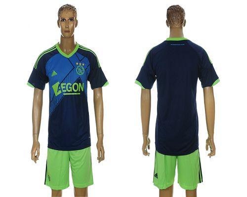 Ajax Blank 2012/2013 Blue Away Soccer Club Jersey