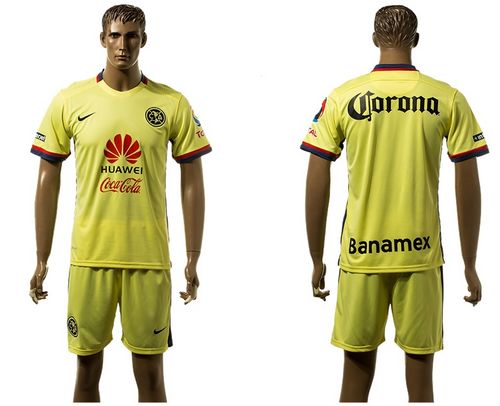 Club De Futbol America Blank Home Soccer Club Jersey