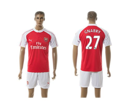 Arsenal #27 Gnabry Red Soccer Club Jersey
