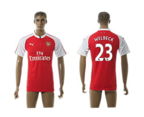 Arsenal #23 Welbeck Red Soccer Club Jersey