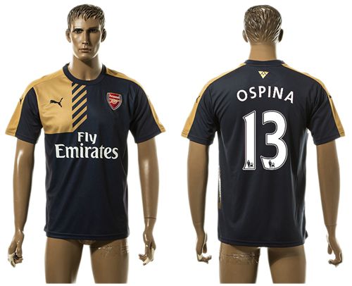 Arsenal #13 Ospina Black Goalkeeper Soccer Club Jersey