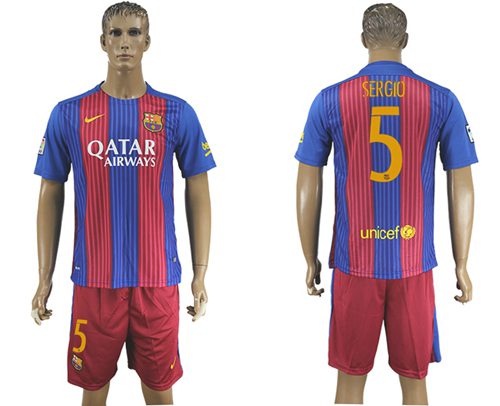 Barcelona Blank Black Soccer Club Jersey