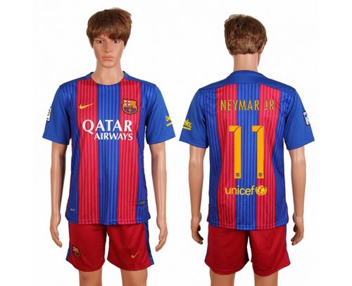 Barcelona #11 Neymar Jr Home Soccer Club Jersey