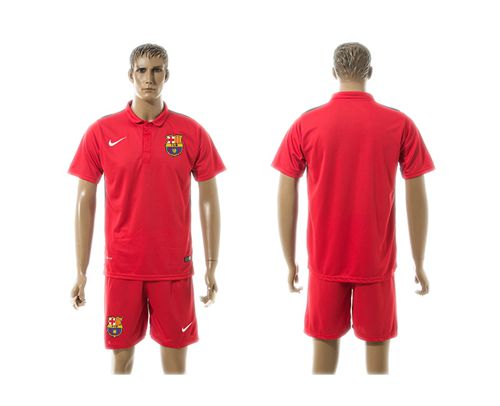Barcelona Blank Red Training Soccer Club Jersey