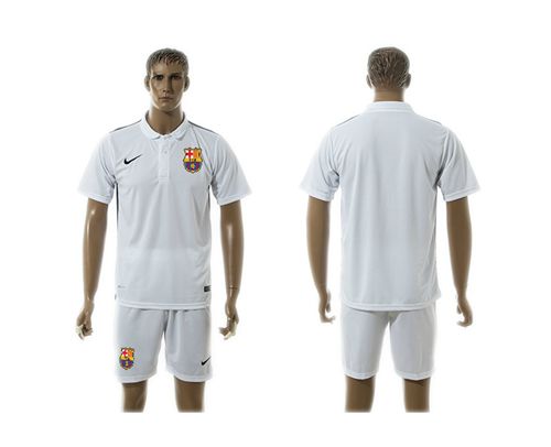 Barcelona Blank White Training Soccer Club Jersey