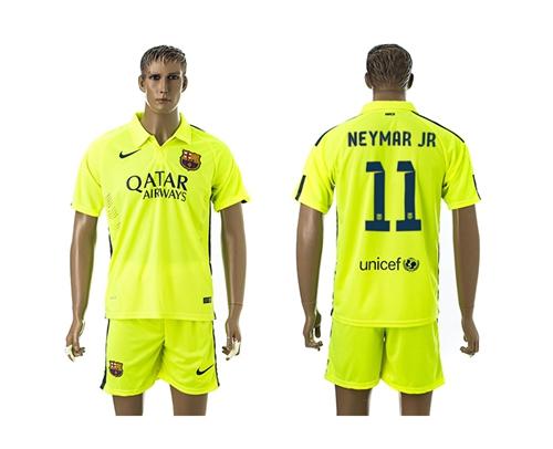 Barcelona #11 Neymar Jr Away Soccer Club Jersey