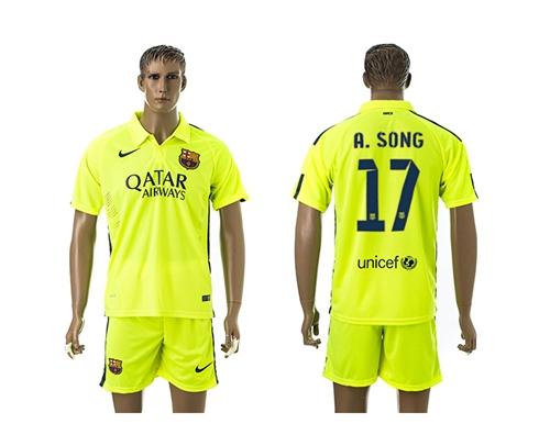 Barcelona #17 A.Song Away Soccer Club Jersey