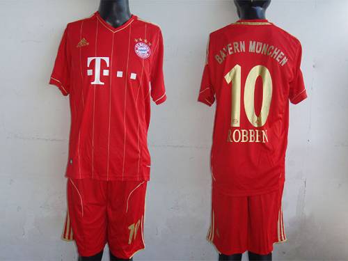 Bayern #10 Bayern Munchen 2011/2012 Red Home Soccer Club Jersey