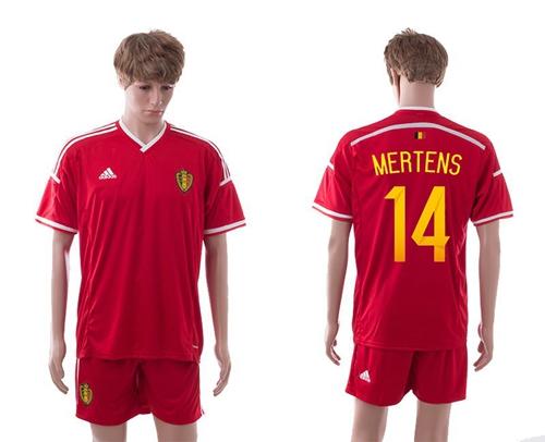 Belgium #14 Mertens Red Home Soccer Club Jersey
